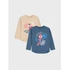 Sinsay - Pamučna loose majica dugih rukava sa printom Spider-Man 2 pack - šareno