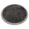 eoshop Okrogla preproga SISAL FLOORLUX 20401 Okvir, črna, srebrna ( - Velikost: krog 160 cm)