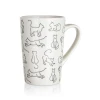 Banquet Keramični vrč CATS 450 ml, komplet 4 kosov