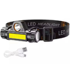 Naglavna lampa 4v1 s magnetom - Crna KP36325