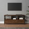TV ormarić boja smeđeg hrasta 102x33x45 cm od drva i željeza