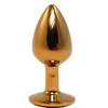 Anal butt plug metal Gold S + POKLON kesica