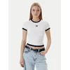 Tommy Jeans Majica črna / bela