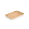 Servirni pladenj NBA237 22 x 15 cm, rjava, bambus, Pebbly