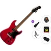 Fender Squier Paranormal Strat-O-Sonic Standard SET Crimson Red Transparent Električna kitara