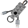 Logilink USB 2.0 Type C cable privezak, C/M na USB - A/M, bela / crna