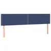 Vidaxl Posteljno vzglavje modra 160x5x78/88 cm blago