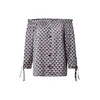 Blouse-D52211W10987B-navy blue