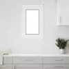 vidaXL Okno za klet RISOR Bela 50 x 75 cm PVC in steklo