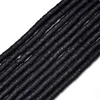 Perle od polimerne gline 6*1 mm crne