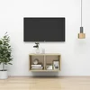 Zidni TV ormarić boja hrasta 37 x 37 x 72 cm konstruirano drvo