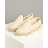 Noa Noir Ženske espadrile Raffia White, Bež