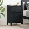 vidaXL Nočna omarica 2 pcs Črni hrast 40 x 35 x 70 cm Konstruiran les