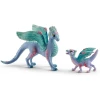Schleich: Cvetlična zmajeva mama in zmajev otrok figurice (70592)