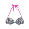 BUFFALO Bikini zgornji del rumena / roza / črna / bela