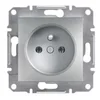 Schneider 2P+PE vtičnica brez okvirja, aluminijasta EPH2800161