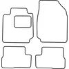 Textile car mats according to template