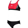 Girls swimsuit arena thrice two pieces junior black/anguria/white