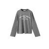 MANGO KIDS Majica FIELDS temno siva/bela