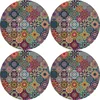 Bertoni Home Unisexs 4 Round Table Pads Set Valencia