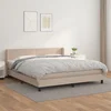 Krevet box spring s madracem cappuccino 180x200 cm umjetna koža