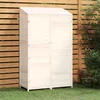 vidaXL Vrtna lopa bela 102x52x174,5 cm trden les jelke