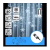 Aigostar - LED spoljni božićni lanac 120xLED/6W/230V/8 funkcija 3x0,7m IP44 hladno bela+daljinski upravljač