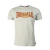 LONSDALE Majica Classic rumena/siva/temno rdeča