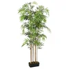 shumee vidaXL Umetni bambus, 500 listov, 80 cm, zelen