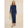 Trendyol Modest Ženska haljina Tctss26Eb00014, Tamnoplava