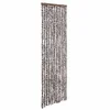 Vidaxl Zavesa proti mrčesu rjava in bela 56x200 cm šenilja