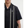 FRED PERRY PRINT KOŠULJA NAVY