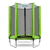 INLEA PREMIUM Jump Trampolin 150 cm z zunanjo zaščitno mrežo – svetlo zelena