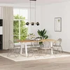 Sklopiva stolica 8 pcs Pijesak 48 x 43,5 x 81 cm Lažna koža