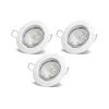 Aigostar - KOMPLET 3x LED ugradna svetiljka 1xGU10/4,5W/230V 4000K bela