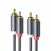 UGREEN UGREEN 2RCA (činč) na 2RCA (činč) kabel 2m (črn), (20627683)