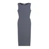 Tommy Hilfiger Vsakodnevna obleka WW0WW49311 Mornarsko modra Slim Fit