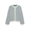 VERO MODA Pletena jopa VMGORGEOUS kremna/safir