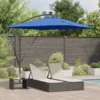 Suncobran Azurnoplava 249 x 249 x 250 cm Poliester i aluminij