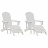 Vidaxl Vrtni Stol 2 szt. Bela 83 x 74 x 92 cm Polietilen
