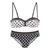 LASCANA Bikini črna/bela