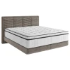 Carryhome POSTELJA BOXSPRING 180 cm x 200 cm , tekstil siva