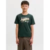 Jack & Jones Junior Majica rumena/temno zelena/bela