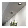 Eglo 901385 - komplet 3x LED ugradna plafonska svetiljka FUEVA LED/3,7W/230V, prečnik 8,8 cm, crna