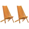 Stolica 2 pcs Smeđa 69 x 56 x 84 cm Čvrsto drvo akacije