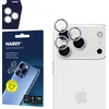 Zaščitno kaljeno steklo 3MK HARDY Lens Protection Pro zaščita leče za Apple iPhone 17 Pro / 17 Pro Max srebrna