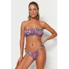 Trendyol Abstract Pattern Tunnel Bikini Bottoms with Regular Legs
