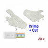Delock protiprašna zaščita za RJ45 konektorje Crimp&Cut pak/20 86455