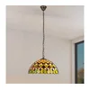 Brilagi - Tiffany vitražni luster na lancu MARGARET 2xE27/60W/230V