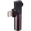 Akyga adapter Lightning/Lightning/Jack 3,5 mm/ABS/črna